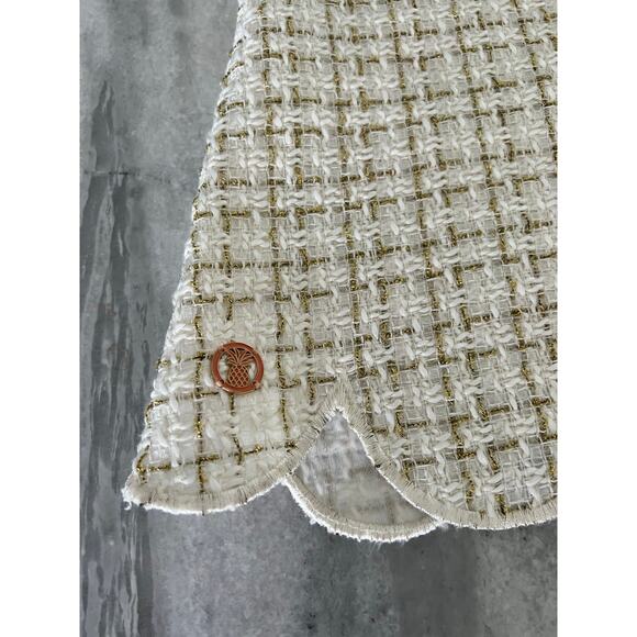 Simply Southern Retro Look Boucle Mini Dress Woman’s Size Medium Pockets - Picture 10 of 14